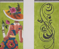 Woman w/Rose Eyeglass Case

