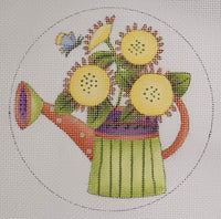 Sunflower Watering Can with stitch guide
