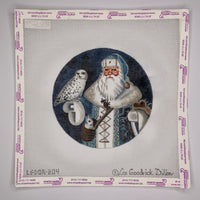 Blue Arctic Santa w/Arctic Owl
