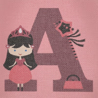 Letter A Princess (print)