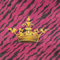 Crown on Pink Animal Print