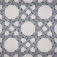 Gray/Cream Caning Pattern Pillow