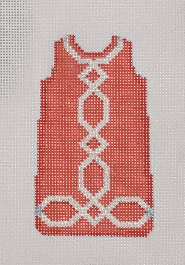 Lattice Trim On Coral Mini Shift