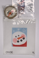 Snowman Treat Bag with stitch guide
