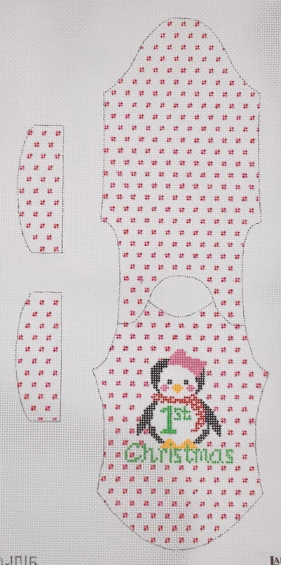 1st Christmas Onesie Ornament - Penguin