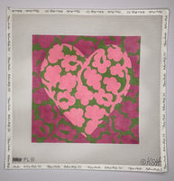 Wallpaper Abstract Floral Heart
