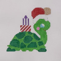 Myrtle the Christmas Turtle with stitch guide