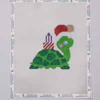 Myrtle the Christmas Turtle with stitch guide