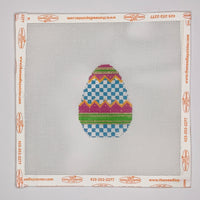 Checkerboard Egg with stitch guide