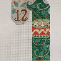 12 Drummers Drumming Candy Cane with stitch guide