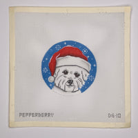 Bichon Santa Ornament
