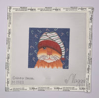 Striped Stocking Cap Kitty
