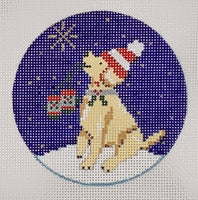 Midnight Labrador Round
