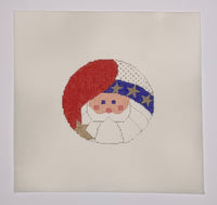 Patriotic Santa with stitch guide
