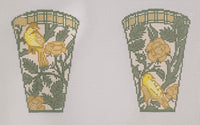 Wm's Yellow Bird Scissor Case with Tassel
