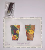 Autumn Leaves Scissor Case with Tassel
