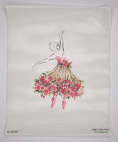 Lady with Flowers - Large (print)
