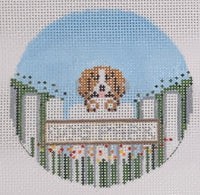 Dog Park - Cavalier with stitch guide
