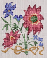 Jacobean Flowers - small insert
