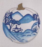 Mountain Blue & White Pumpkin
