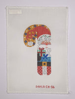 Santa with Present Candy Cane
