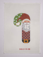 Checkered Santa Candy Cane
