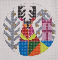 Abstract Reindeer Ornament
