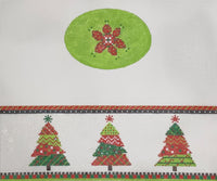 Trees Oval Hinged Box with hardware
