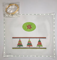 Trees Oval Hinged Box with hardware
