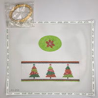 Trees Oval Hinged Box with hardware