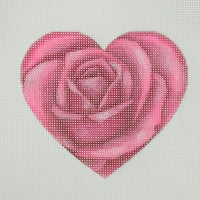 Pink Rose Heart (print)