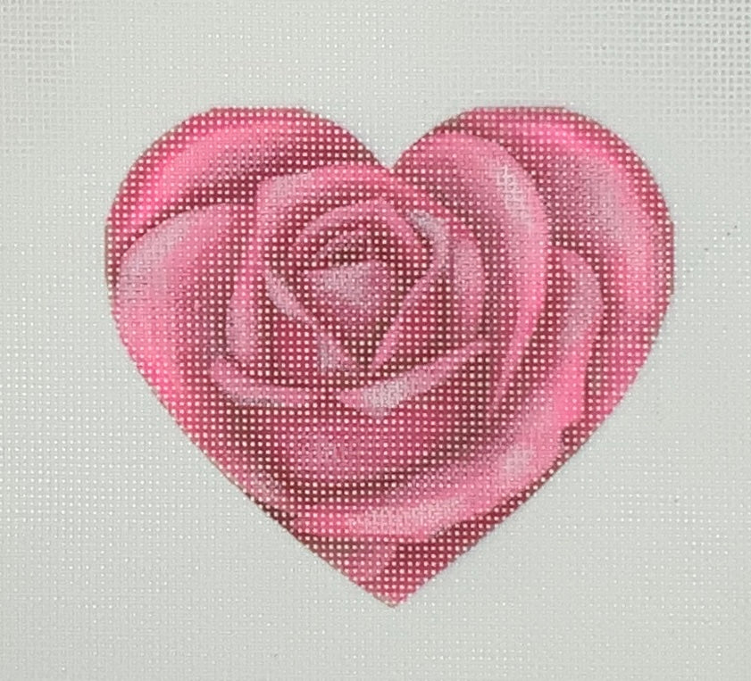 Pink Rose Heart (print)