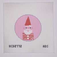 Pink Santa Round (print)

