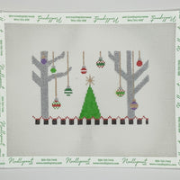 Birch Tree Christmas with stitch guide