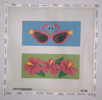 Flamingo/Hibiscus Eyeglass Case (print)
