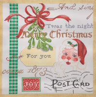 Christmas Collage 1 - Santa and Mistletoe
