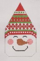 Snowman Face - Red/Green Hat
