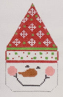 Snowman Face - Hat/Snowflakes
