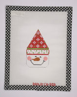Snowman Face - Hat/Snowflakes
