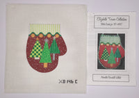 Three Trees Mitten with stitch guide
