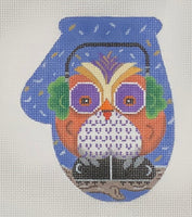 Christmas Mitt - Owl w/ Muffs
