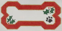 Red Holly Dog Bone
