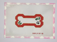 Red Holly Dog Bone
