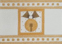 Jingle Bell Golden Cracker with stitch guide & embellishments
