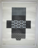 Black & Grey Bees & Hearts Brick Bag (Purse)
