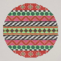 Black Diamonds on Green Stripe
