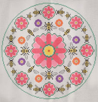 Bees and Flowers Pillow
