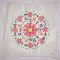 Bees and Flowers Pillow
