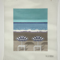 Niece in Nice Beach Umbrellas