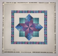 Pinwheel Cubes - Blue & Purple Quilt

